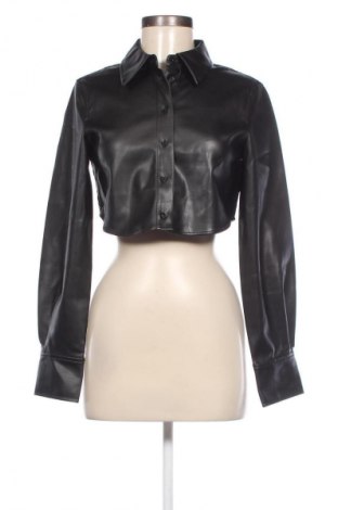 Γυναικείο δερμάτινο πουκάμισο Edited, Μέγεθος XS, Χρώμα Μαύρο, Τιμή 21,83 €