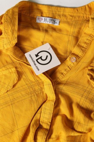 Γυναικείο πουκάμισο, Μέγεθος XL, Χρώμα Κίτρινο, Τιμή 7,70 €