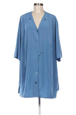 Γυναικείο πουκάμισο, Μέγεθος 4XL, Χρώμα Μπλέ, Τιμή 7,67 €