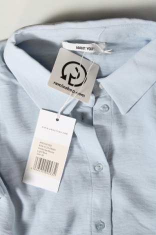 Γυναικείο πουκάμισο About You, Μέγεθος S, Χρώμα Μπλέ, Τιμή 10,67 €