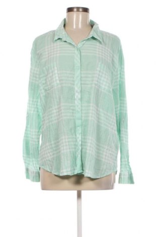 Γυναικείο πουκάμισο Basic Editions, Μέγεθος XL, Χρώμα Πράσινο, Τιμή 8,50 €