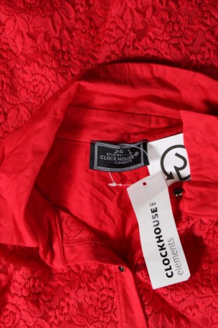 Дамска риза Clockhouse, Размер XL, Цвят Червен, Цена 20,80 лв.