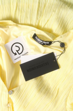 Γυναικείο πουκάμισο Fashion Union, Μέγεθος S, Χρώμα Κίτρινο, Τιμή 17,86 €