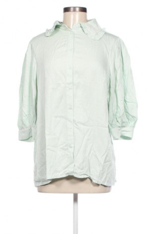 Дамска риза Free Quent, Размер L, Цвят Зелен, Цена 42,35 лв.