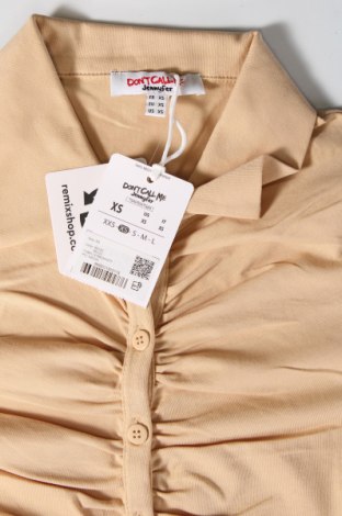 Γυναικείο πουκάμισο Jennyfer, Μέγεθος XS, Χρώμα  Μπέζ, Τιμή 10,31 €