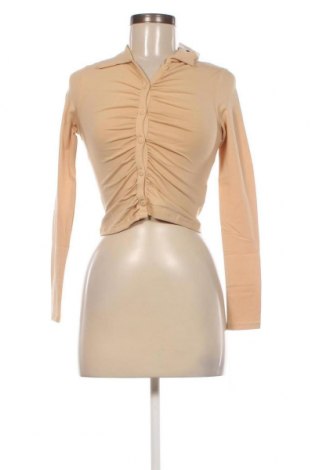Γυναικείο πουκάμισο Jennyfer, Μέγεθος XS, Χρώμα  Μπέζ, Τιμή 8,25 €