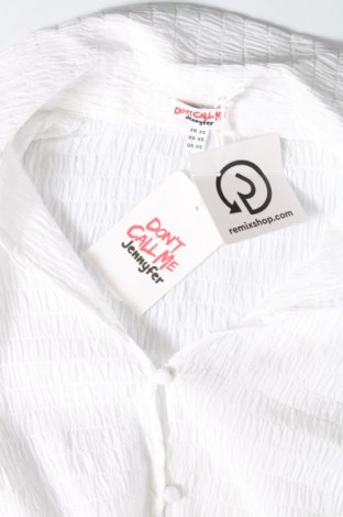 Γυναικείο πουκάμισο Jennyfer, Μέγεθος XS, Χρώμα Λευκό, Τιμή 11,34 €