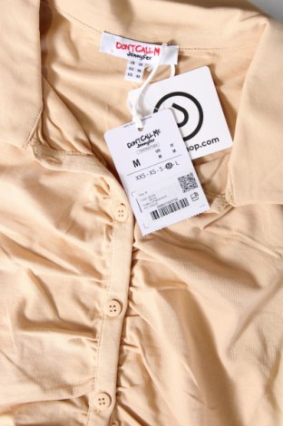 Γυναικείο πουκάμισο Jennyfer, Μέγεθος M, Χρώμα  Μπέζ, Τιμή 10,31 €