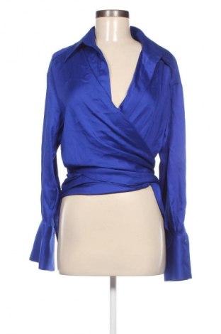 Γυναικείο πουκάμισο Mango, Μέγεθος M, Χρώμα Μπλέ, Τιμή 17,58 €