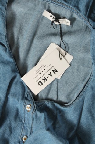 Γυναικείο πουκάμισο NA-KD, Μέγεθος S, Χρώμα Μπλέ, Τιμή 19,85 €