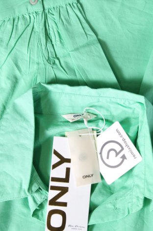Γυναικείο πουκάμισο ONLY, Μέγεθος S, Χρώμα Πράσινο, Τιμή 11,86 €