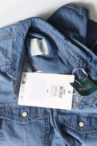 Γυναικείο πουκάμισο ONLY, Μέγεθος XXS, Χρώμα Μπλέ, Τιμή 11,86 €