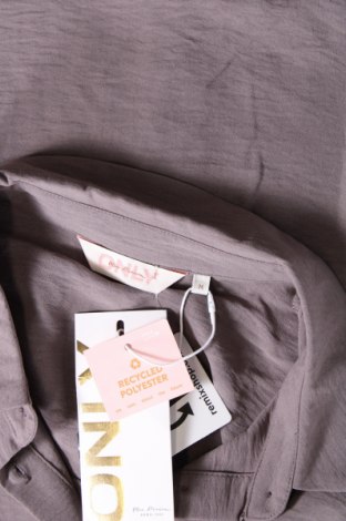 Γυναικείο πουκάμισο ONLY, Μέγεθος M, Χρώμα Γκρί, Τιμή 11,86 €