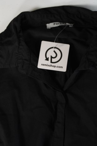 Γυναικείο πουκάμισο Pieces, Μέγεθος XS, Χρώμα Μαύρο, Τιμή 6,14 €