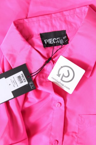 Дамска риза Pieces, Размер S, Цвят Розов, Цена 23,00 лв.