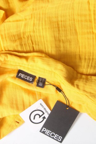 Γυναικείο πουκάμισο Pieces, Μέγεθος S, Χρώμα Κίτρινο, Τιμή 8,06 €