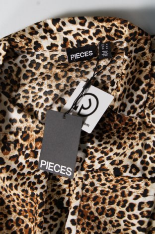Γυναικείο πουκάμισο Pieces, Μέγεθος M, Χρώμα Πολύχρωμο, Τιμή 11,86 €