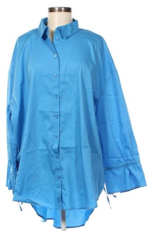 Γυναικείο πουκάμισο Pieces, Μέγεθος L, Χρώμα Μπλέ, Τιμή 23,71 €