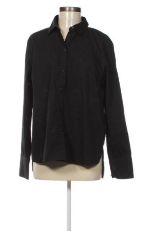 Γυναικείο πουκάμισο Pieces, Μέγεθος L, Χρώμα Μαύρο, Τιμή 12,37 €