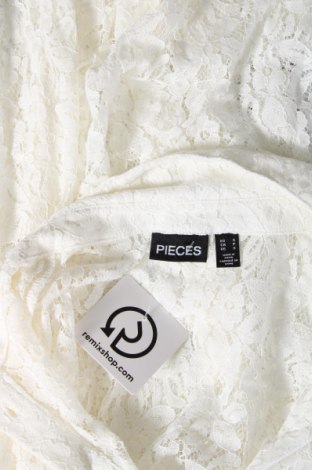 Γυναικείο πουκάμισο Pieces, Μέγεθος S, Χρώμα Λευκό, Τιμή 6,19 €