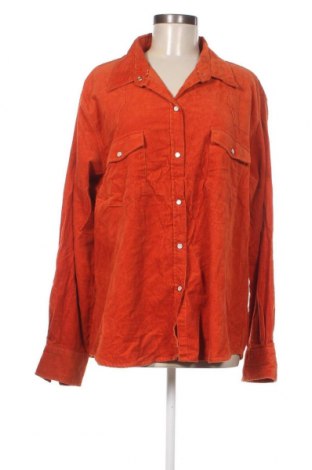 Γυναικείο πουκάμισο Rivers, Μέγεθος 3XL, Χρώμα Πορτοκαλί, Τιμή 8,50 €