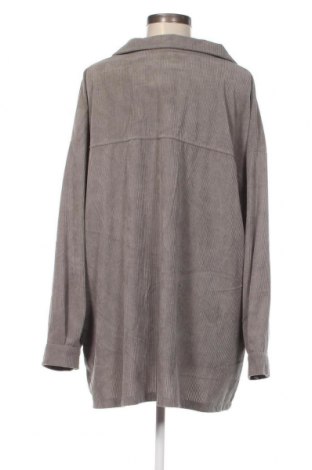 Γυναικείο πουκάμισο SHEIN, Μέγεθος 3XL, Χρώμα Γκρί, Τιμή 7,88 €