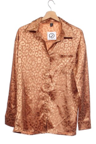 Γυναικείο πουκάμισο SHEIN, Μέγεθος XS, Χρώμα Καφέ, Τιμή 7,70 €