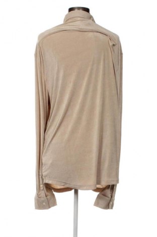 Γυναικείο πουκάμισο SHEIN, Μέγεθος XXL, Χρώμα  Μπέζ, Τιμή 7,73 €