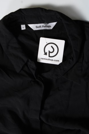 Дамска риза Soft Rebels, Размер L, Цвят Черен, Цена 64,80 лв.