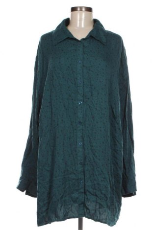 Γυναικείο πουκάμισο Ulla Popken, Μέγεθος 5XL, Χρώμα Πράσινο, Τιμή 11,57 €