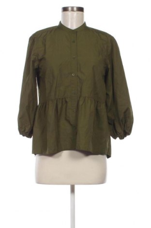 Γυναικείο πουκάμισο Uniqlo, Μέγεθος S, Χρώμα Πράσινο, Τιμή 17,44 €