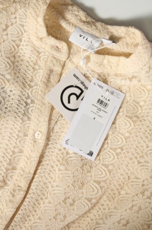 Γυναικείο πουκάμισο VILA, Μέγεθος S, Χρώμα Εκρού, Τιμή 13,04 €
