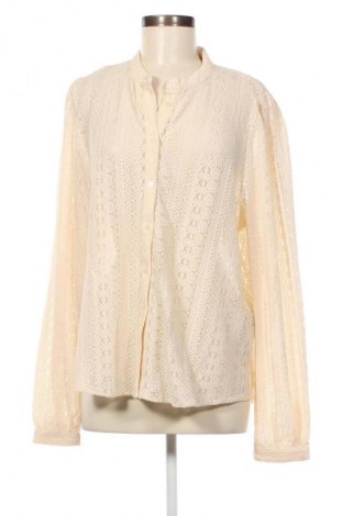 Γυναικείο πουκάμισο VILA, Μέγεθος XL, Χρώμα Εκρού, Τιμή 23,71 €