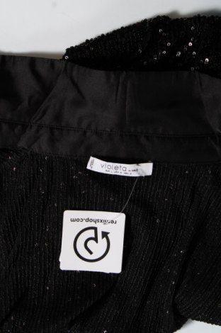 Дамска риза Violeta by Mango, Размер L, Цвят Черен, Цена 16,21 лв.