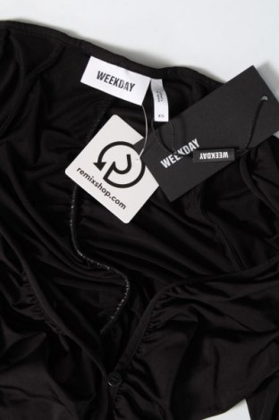 Γυναικείο πουκάμισο Weekday, Μέγεθος XS, Χρώμα Μαύρο, Τιμή 18,56 €