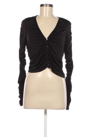 Γυναικείο πουκάμισο Weekday, Μέγεθος L, Χρώμα Μαύρο, Τιμή 18,56 €