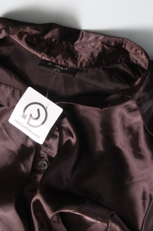 Γυναικείο πουκάμισο X-Mail, Μέγεθος M, Χρώμα Καφέ, Τιμή 6,18 €