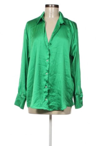 Γυναικείο πουκάμισο Zara, Μέγεθος L, Χρώμα Πράσινο, Τιμή 16,70 €
