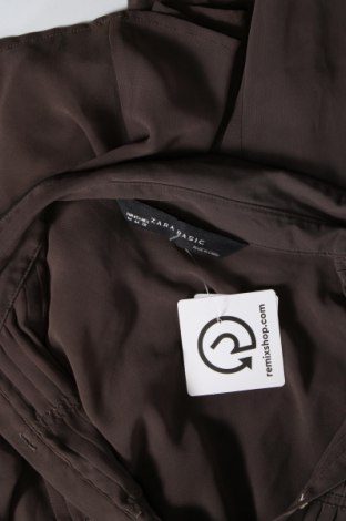 Дамска риза Zara, Размер M, Цвят Кафяв, Цена 12,15 лв.