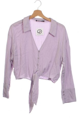 Γυναικείο πουκάμισο Zara, Μέγεθος XS, Χρώμα Βιολετί, Τιμή 8,30 €