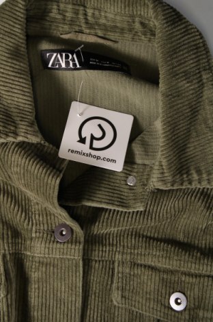 Дамска риза Zara, Размер M, Цвят Зелен, Цена 13,50 лв.