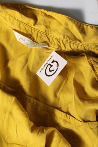 Дамска риза Zara, Размер L, Цвят Жълт, Цена 16,42 лв.