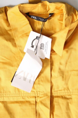 Дамска риза Zara, Размер L, Цвят Жълт, Цена 35,34 лв.