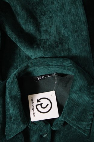 Γυναικείο πουκάμισο Zara, Μέγεθος S, Χρώμα Πράσινο, Τιμή 8,35 €