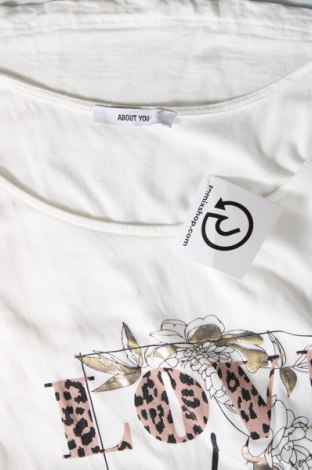 Damen T-Shirt About You, Größe M, Farbe Weiß, Preis 9,59 €