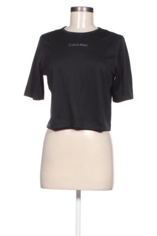 Γυναικείο t-shirt Calvin Klein, Μέγεθος S, Χρώμα Μαύρο, Τιμή 21,83 €