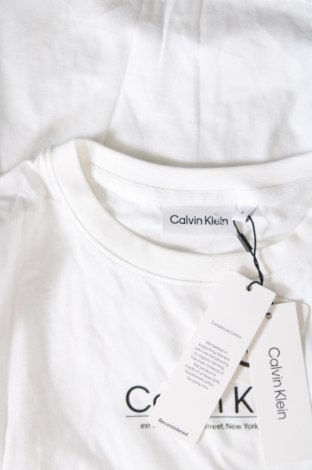Γυναικείο t-shirt Calvin Klein, Μέγεθος S, Χρώμα Λευκό, Τιμή 39,69 €