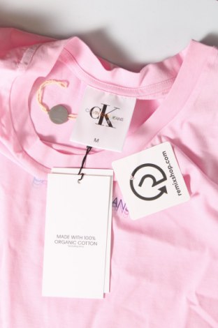 Damen T-Shirt Calvin Klein Jeans, Größe M, Farbe Rosa, Preis € 37,71