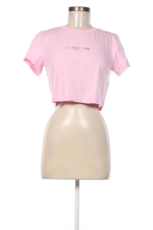 Damen T-Shirt Calvin Klein Jeans, Größe M, Farbe Rosa, Preis 37,71 €