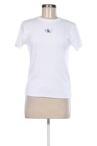 Γυναικείο t-shirt Calvin Klein Jeans, Μέγεθος S, Χρώμα Λευκό, Τιμή 39,69 €